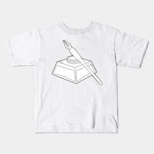 Pen and Ink Line Icon Kids T-Shirt